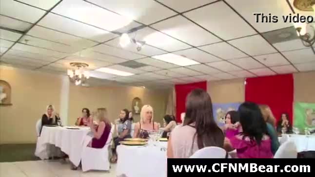 CFNM strippers sucked in public by amateurs